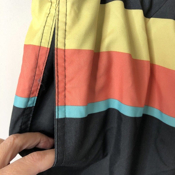 Old Navy NWT Men's Striped Above the Knee Swim Trunks Shorts 8" Inseam Size XXL - Picture 5 of 12